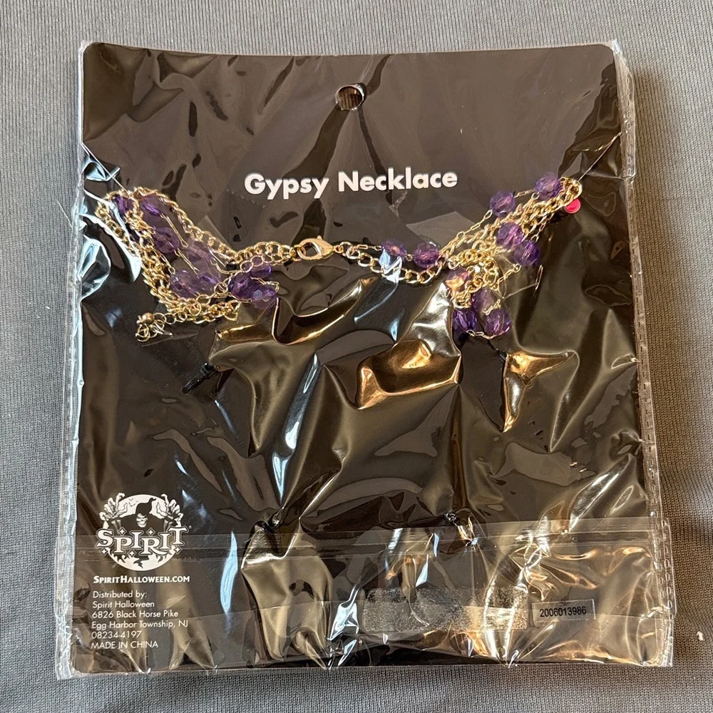 Spirit Gold and Purple Layered Necklace - Picture 2 of 2